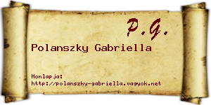 Polanszky Gabriella névjegykártya